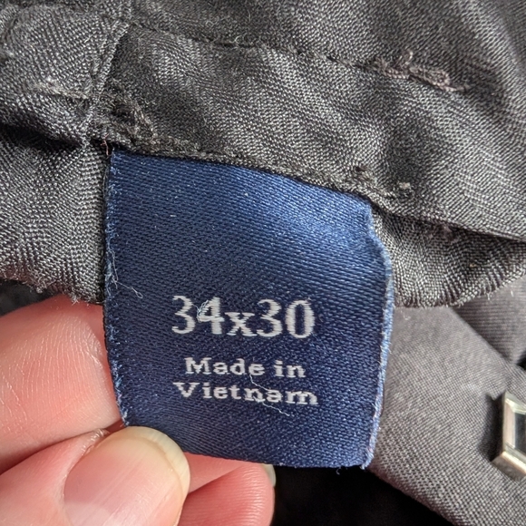 Croft & Barrow Men's Charcoal Dress Pants Size 34x30 (EUC) - Picture 4 of 13